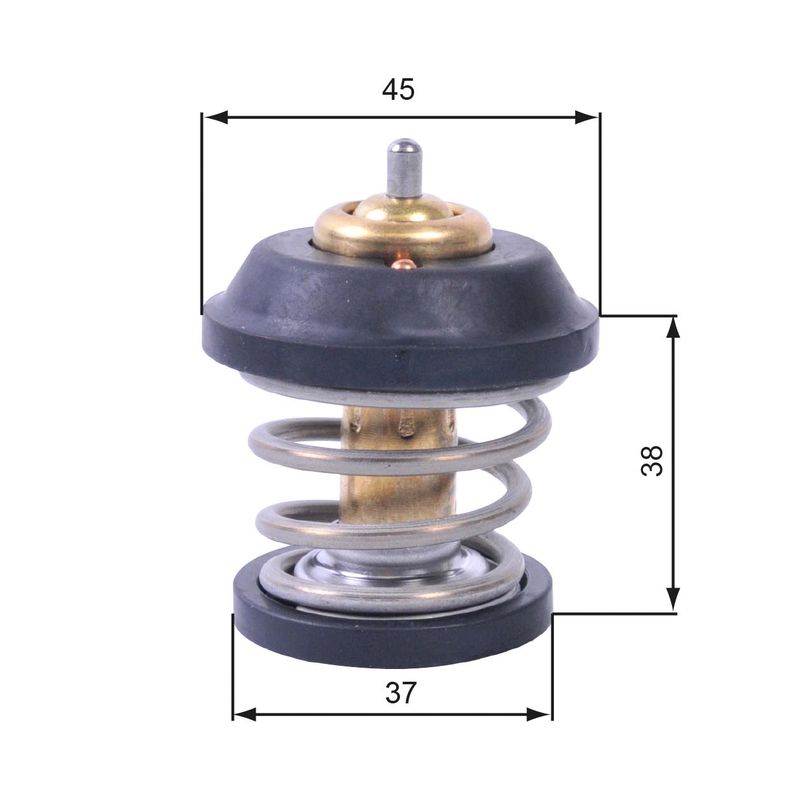 Termostatas, aušinimo skystis GATES TH42995G1