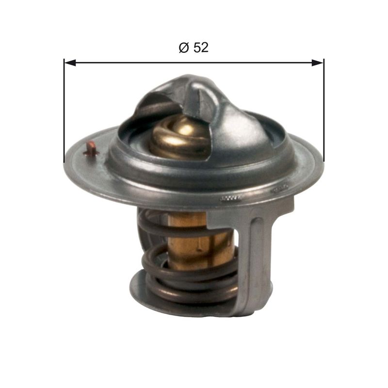 Termostatas, aušinimo skystis GATES TH47188G1