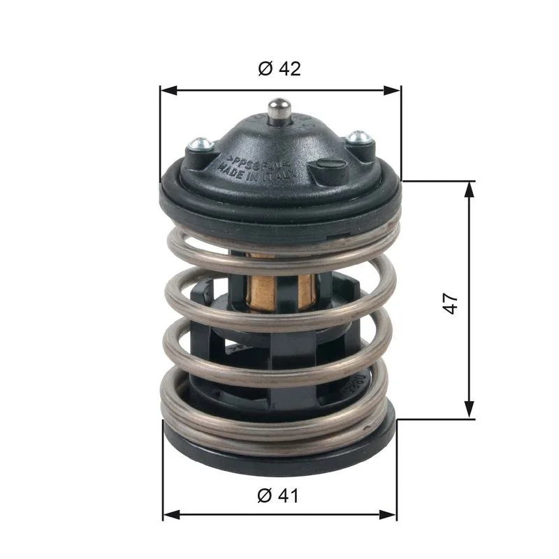 Termostatas, aušinimo skystis GATES TH47487G1