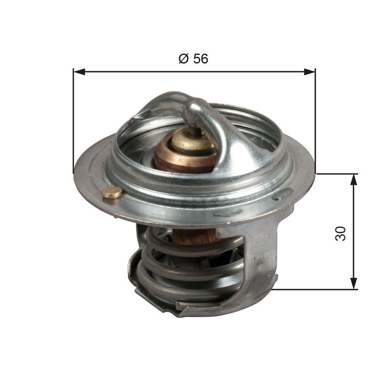 Thermostat, coolant GATES TH50482G1