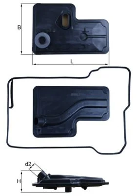 Hidraulinis filtras, automatinė transmisija KNECHT HX 270D