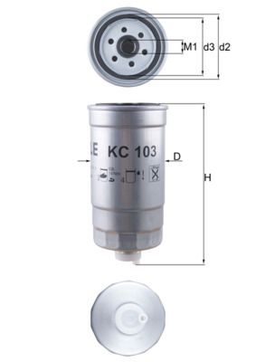 Фільтр палива KNECHT KC 103