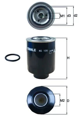 Kuro filtras KNECHT KC 135D
