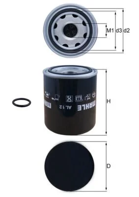 Air Dryer Cartridge, compressed air system KNECHT AL 12