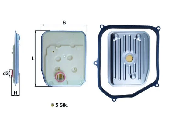 Hidraulinis filtras, automatinė transmisija KNECHT HX 147KIT