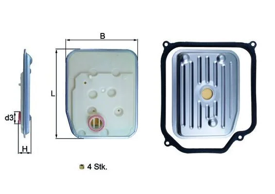 Hidraulinis filtras, automatinė transmisija KNECHT HX 147KIT1