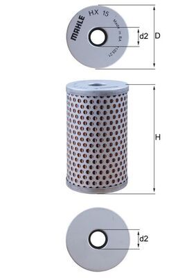 Hydraulic Filter, steering KNECHT HX 15