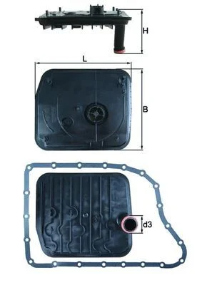 Hidraulinis filtras, automatinė transmisija KNECHT HX 153D