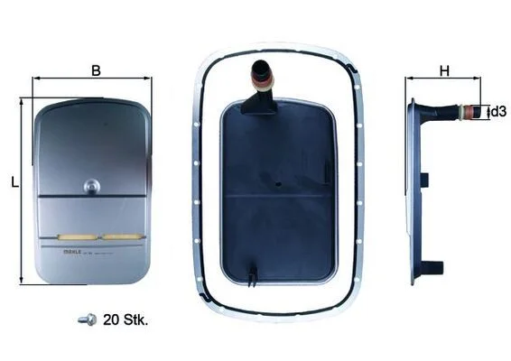 Hidraulinis filtras, automatinė transmisija KNECHT HX 159KIT