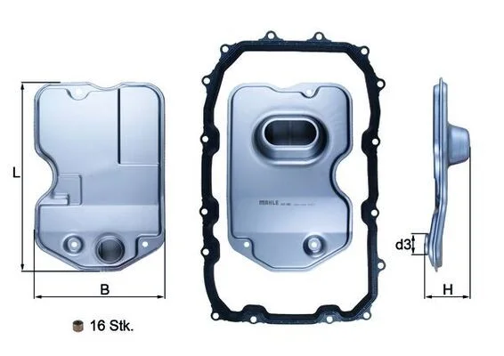 Hidraulinis filtras, automatinė transmisija KNECHT HX 160KIT