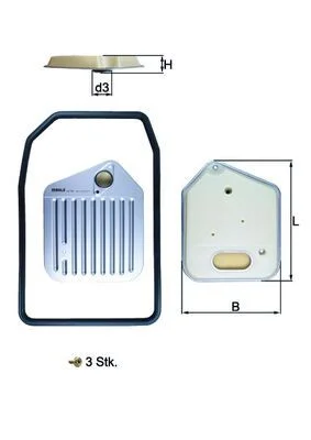 Hidraulinis filtras, automatinė transmisija KNECHT HX 163KIT