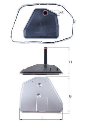 Hidraulinis filtras, automatinė transmisija KNECHT HX 164D1