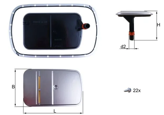 Hidraulinis filtras, automatinė transmisija KNECHT HX 165KIT