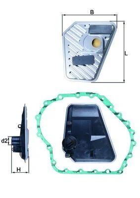 Hidraulinis filtras, automatinė transmisija KNECHT HX 168D