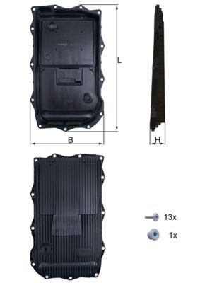 Alyvos karteris, automatinė transmisija KNECHT HX 184 KIT