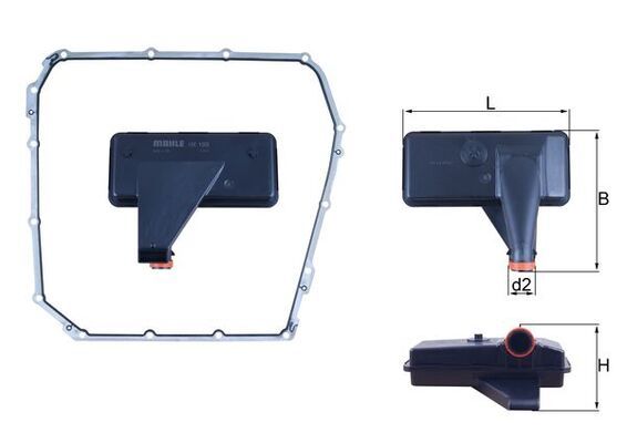 Hidraulinis filtras, automatinė transmisija KNECHT HX 185D