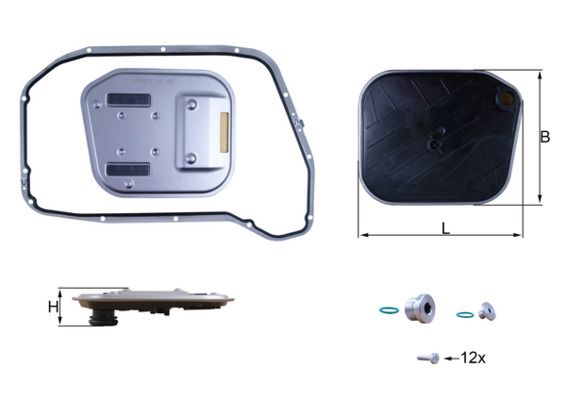 Гідравлічний фільтр, автоматична коробка передач KNECHT HX 189KIT