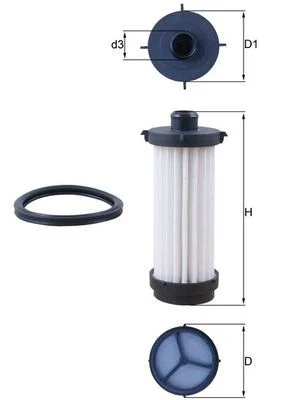 Hidraulinis filtras, automatinė transmisija KNECHT HX 232D