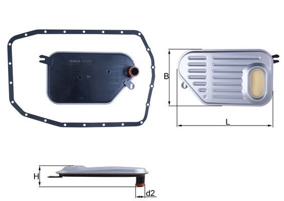 Hidraulinis filtras, automatinė transmisija KNECHT HX 239D