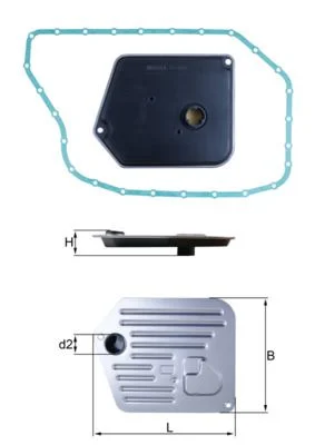 Hidraulinis filtras, automatinė transmisija KNECHT HX 268D