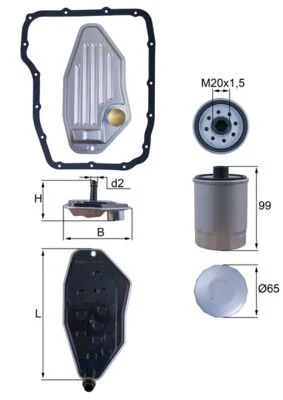 Hidraulinis filtras, automatinė transmisija KNECHT HX 276 KIT