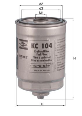 Fuel Filter KNECHT KC 104