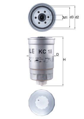 Fuel Filter KNECHT KC 18