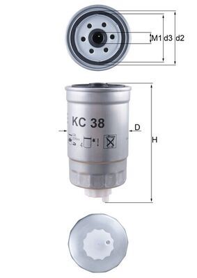 Fuel Filter KNECHT KC 38