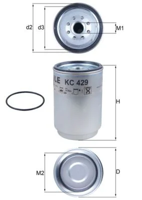 Kuro filtras KNECHT KC 429D