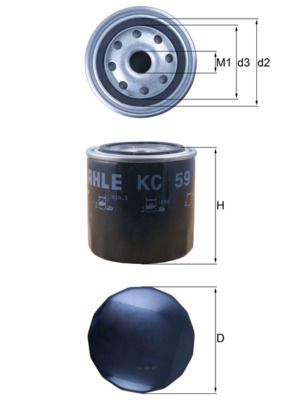 Фільтр палива KNECHT KC 59