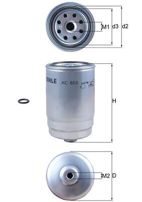Фільтр палива KNECHT KC 605D