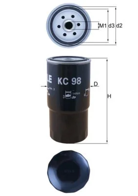 Kuro filtras KNECHT KC 98