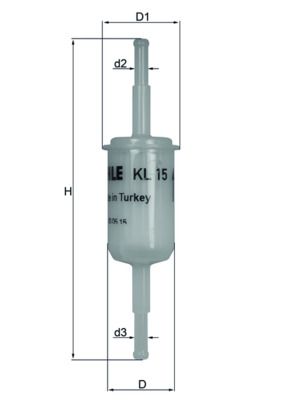 Фільтр палива KNECHT KL 15 OF