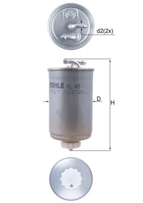 Фільтр палива KNECHT KL 43