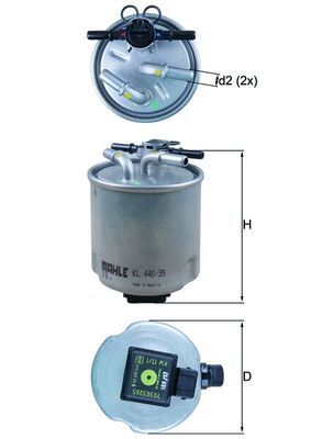 Fuel Filter KNECHT KL 440/39