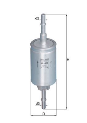 Фільтр палива KNECHT KL 458