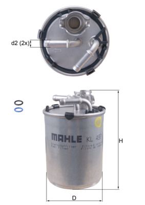 Фільтр палива KNECHT KL 497D