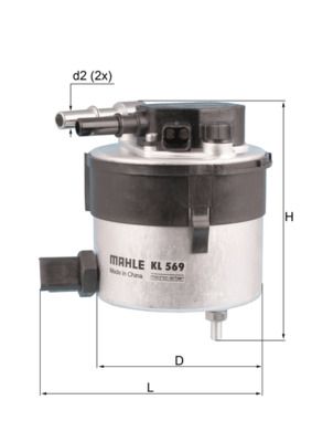 Фільтр палива KNECHT KL 569