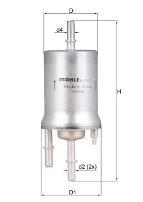 Фільтр палива KNECHT KL 572