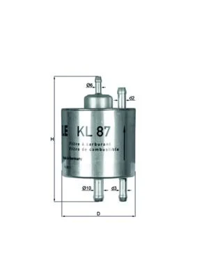 Kuro filtras KNECHT KL 87