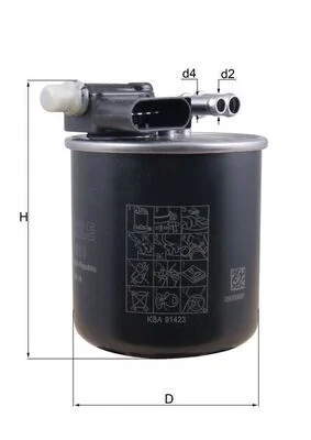 Kuro filtras KNECHT KL 911