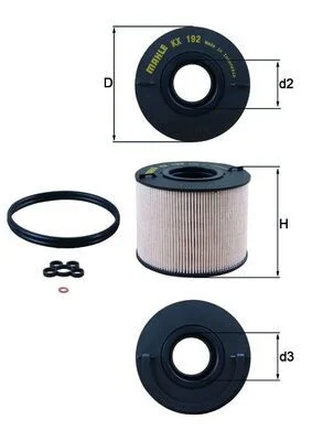 Kuro filtras KNECHT KX 192D