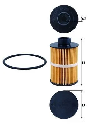 Kuro filtras KNECHT KX 208D