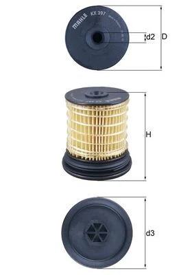Kuro filtras KNECHT KX 397