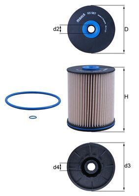 Kuro filtras KNECHT KX 567D