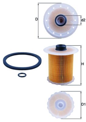 Фільтр палива KNECHT KX 81D