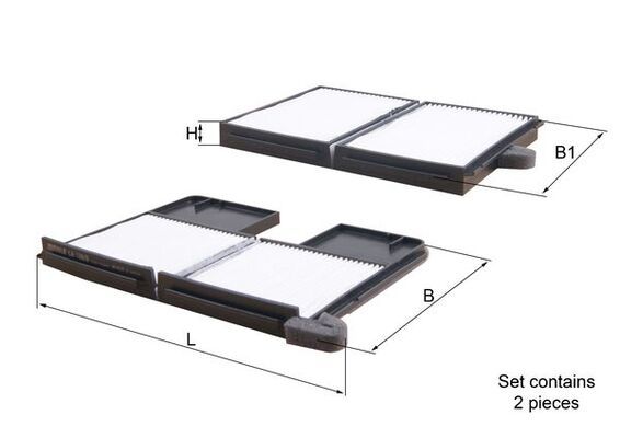 Filter, cabin air KNECHT LA 186/S