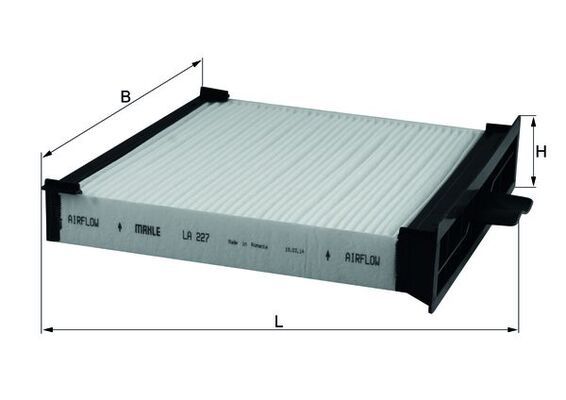 Filtras, salono oras KNECHT LA 227