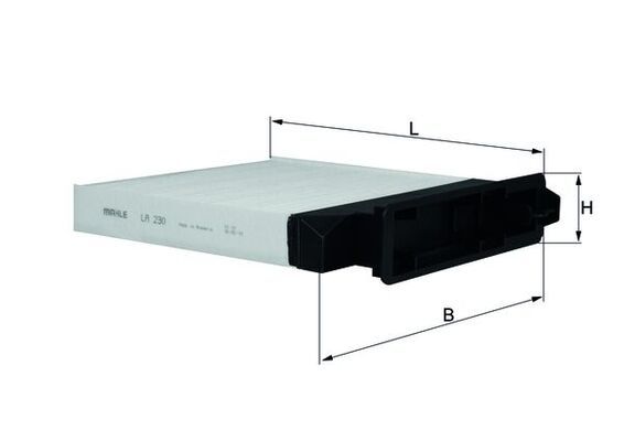 Фільтр, повітря у салоні KNECHT LA 230