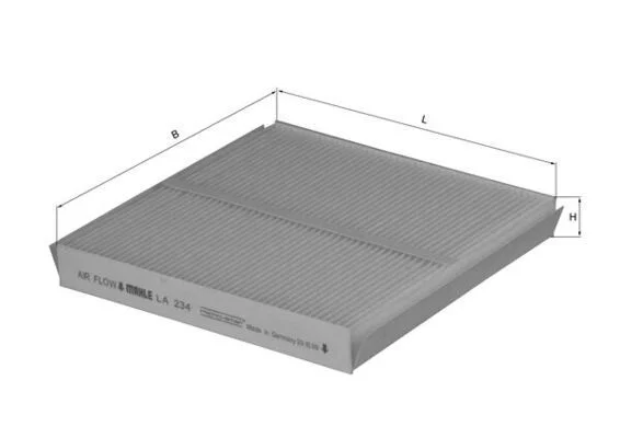 Filtras, salono oras KNECHT LA 234
